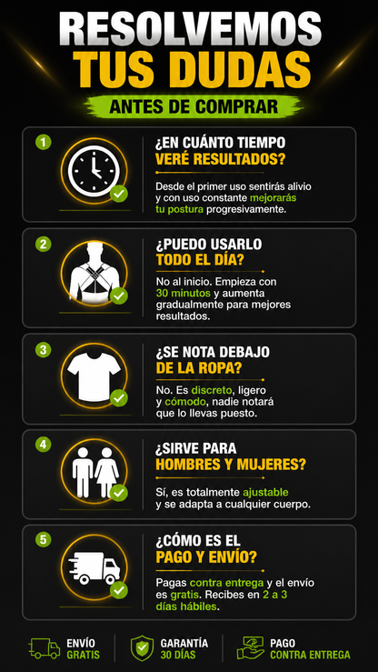 deja de verte encorvado Corrige Tu Postura Con Ortopédico Posturex Pro